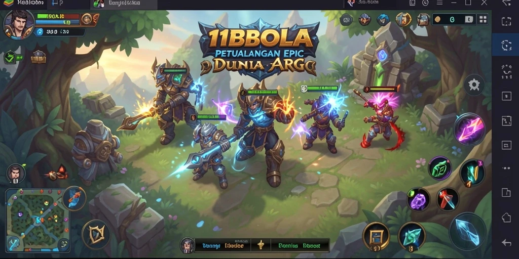 Screenshot gameplay 11BOLA menampilkan aksi seru dalam pertempuran ARPG.
