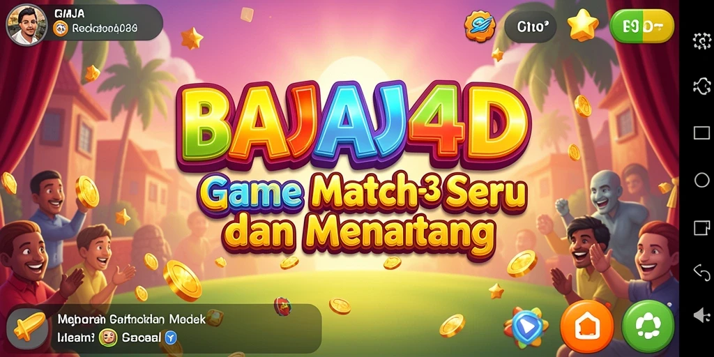Tampilan menarik dari gameplay BAJAJ4D dengan permata berwarna-warni.