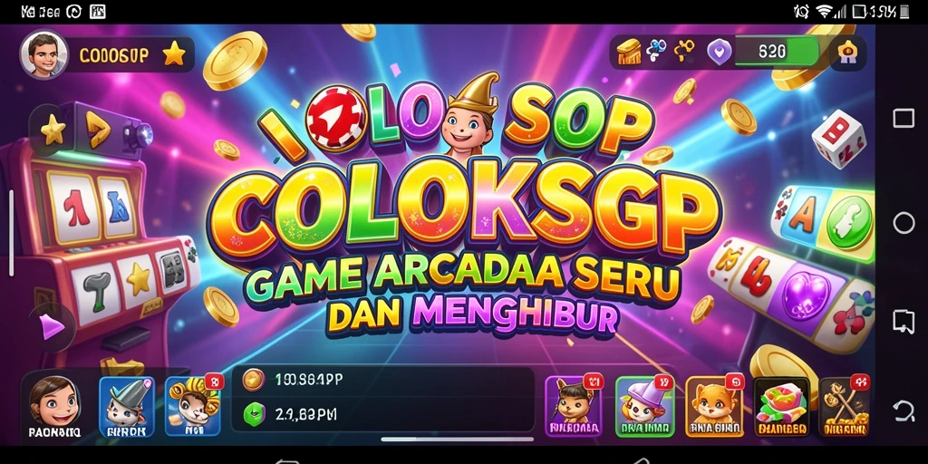 Screenshot COLOKSGP menampilkan aksi gameplay yang mendebarkan dan penuh warna.