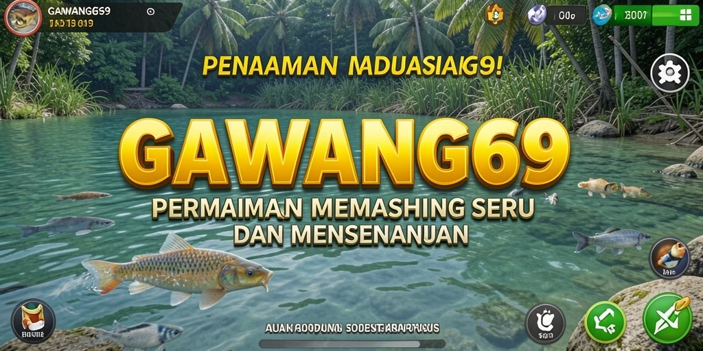 Tampilan gameplay GAWANG69 yang memikat saat menangkap ikan.