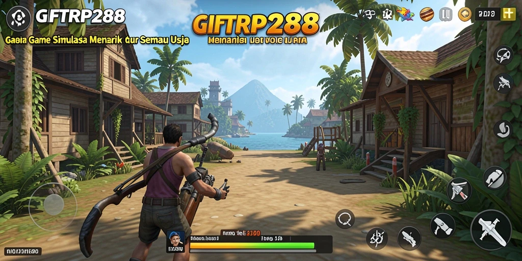 Tangkapan layar utama menunjukkan gameplay menarik dari GIFTRP288.