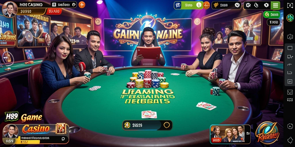 Tampilan gameplay yang mendebarkan di H89 Live Casino.