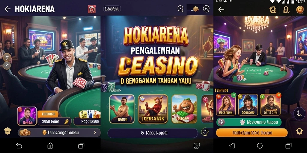 Screenshot HOKIARENA menampilkan dealer langsung yang siap menyambut pemain.