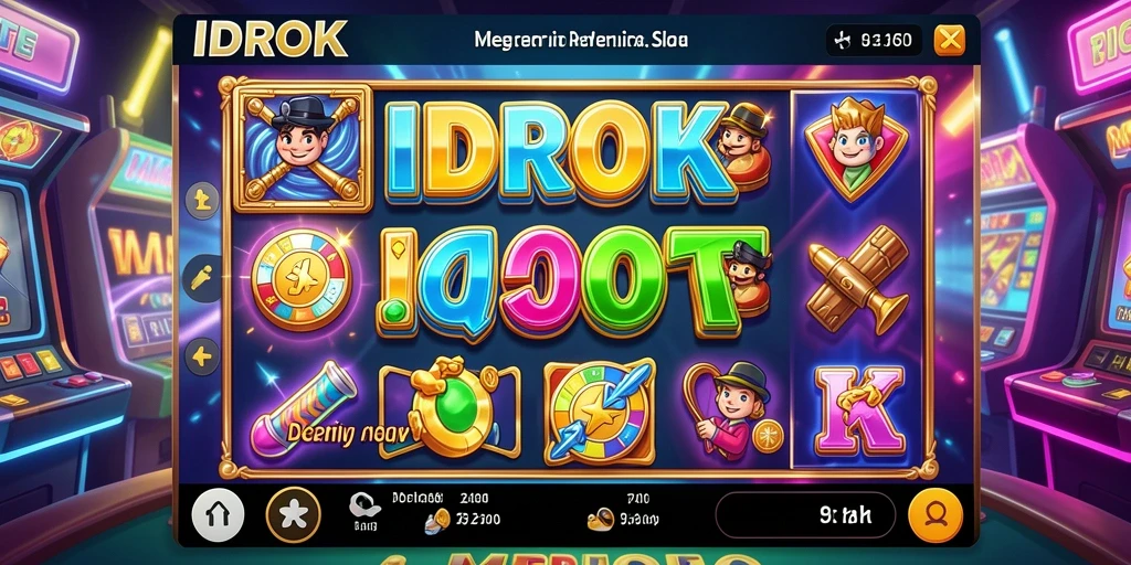 Gameplay menarik dari slot IDROK yang penuh warna dan seru.