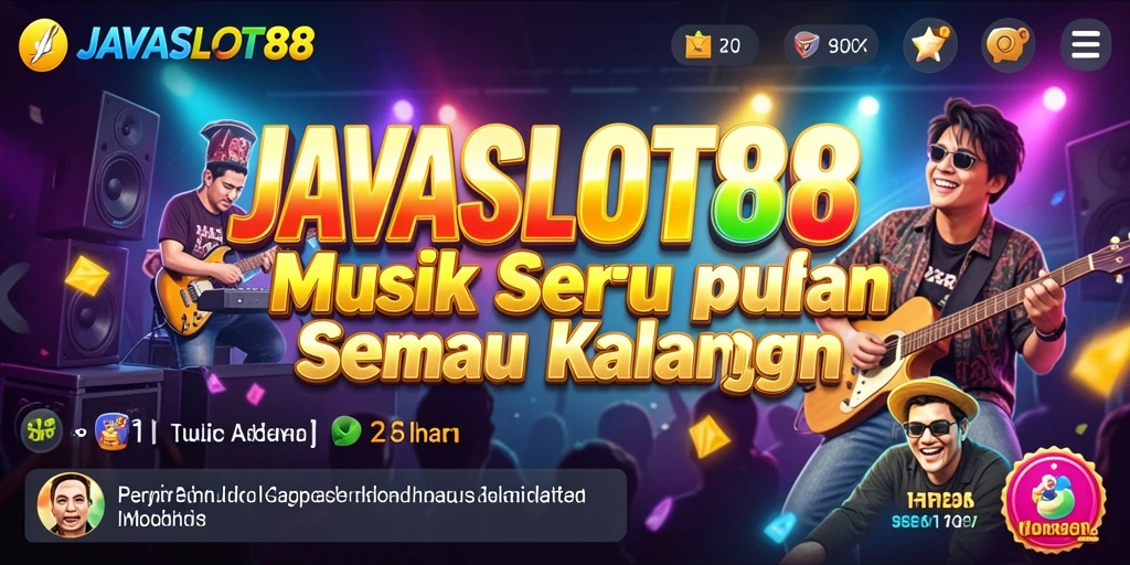 Tampilan menarik dari gameplay JAVASLOT88 dengan banyak pilihan lagu.