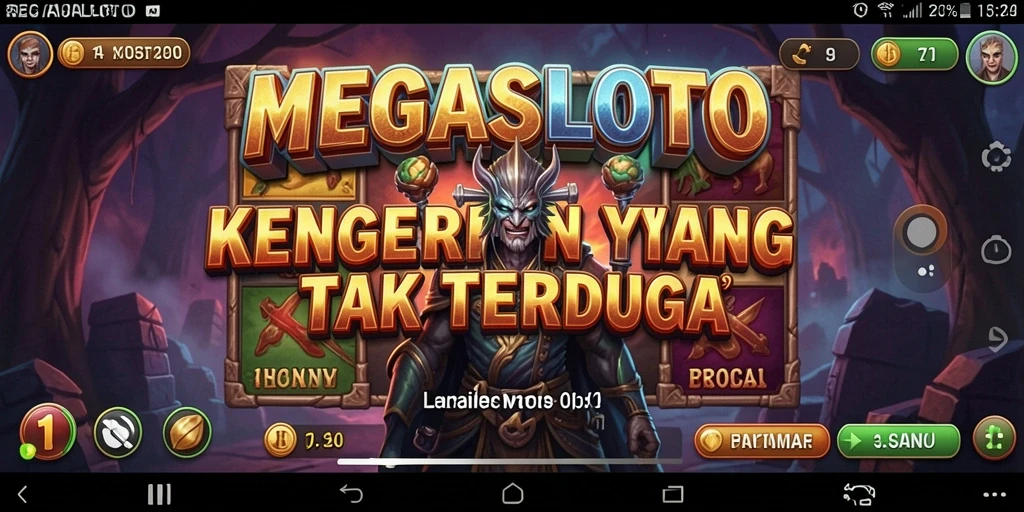 Tampilan gameplay menyeramkan di MEGASLOTO.