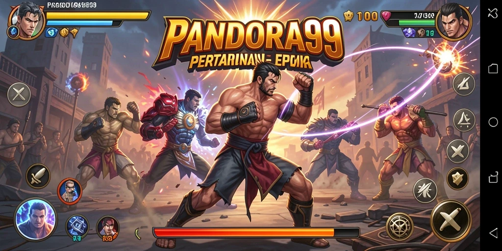 Menampilkan pertarungan seru dengan karakter unik di PANDORA99.