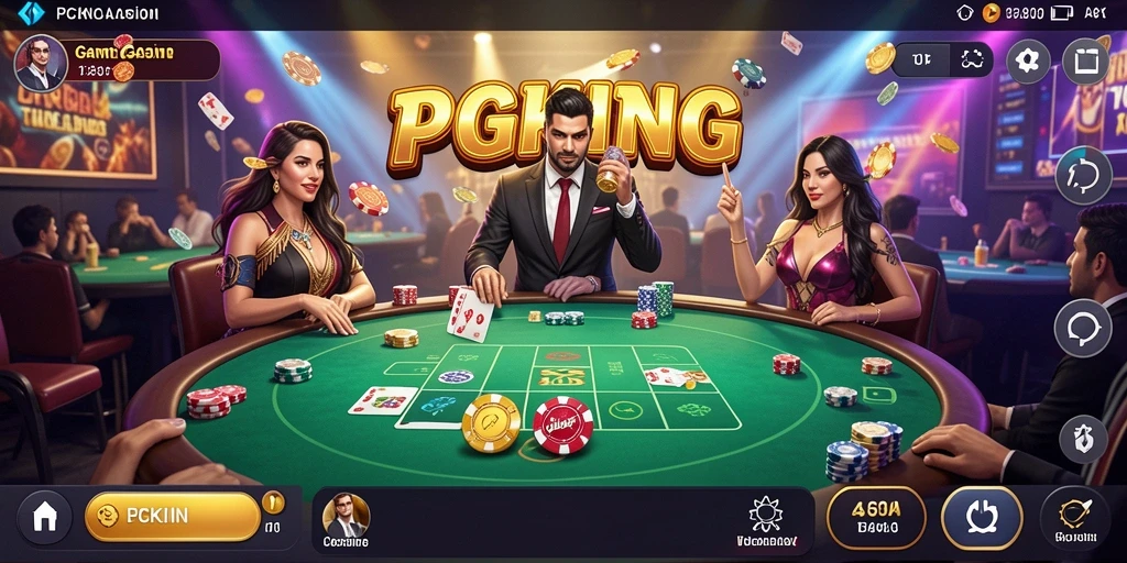 Tampilan gameplay Live Casino PGKING yang mendebarkan dan interaktif.