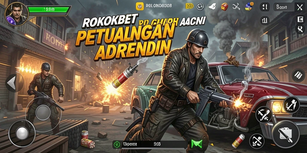 Tampilan gameplay ROKOKBET dengan pertempuran seru dan grafis menakjubkan.