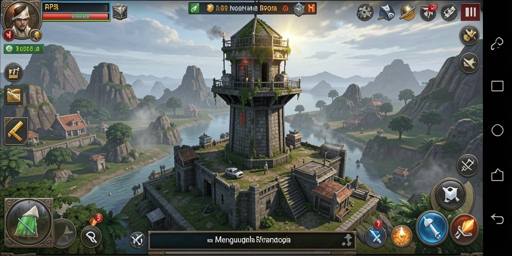 Tampilan gameplay RP8 yang intens dan seru dalam melawan musuh.