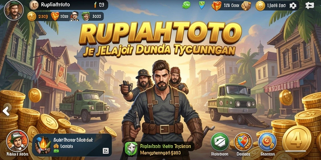 Tampilan gameplay RUPIAHTOTO yang menonjolkan strategi manajerial yang seru.