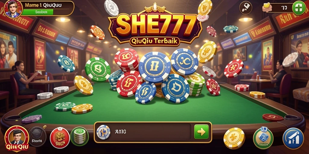 Tampilan gameplay QiuQiu yang menarik dan interaktif.