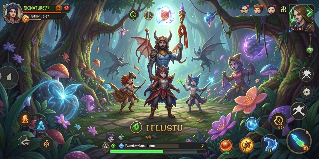 Tampilan gameplay epik SIGNATURE77 dalam dunia petualangan yang memukau.